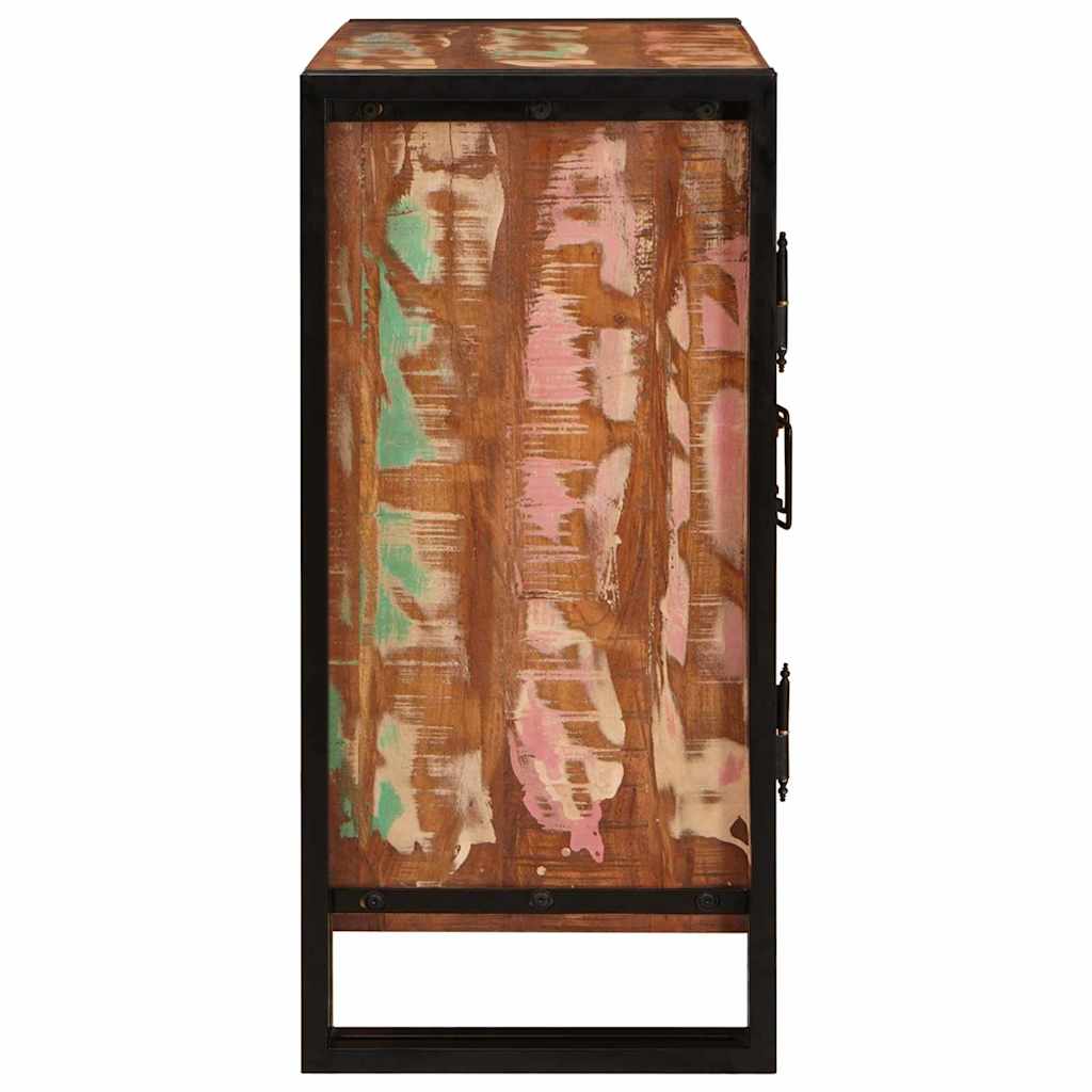 Cabinet de chevet Multicolore bois de récupération massif - XIOS