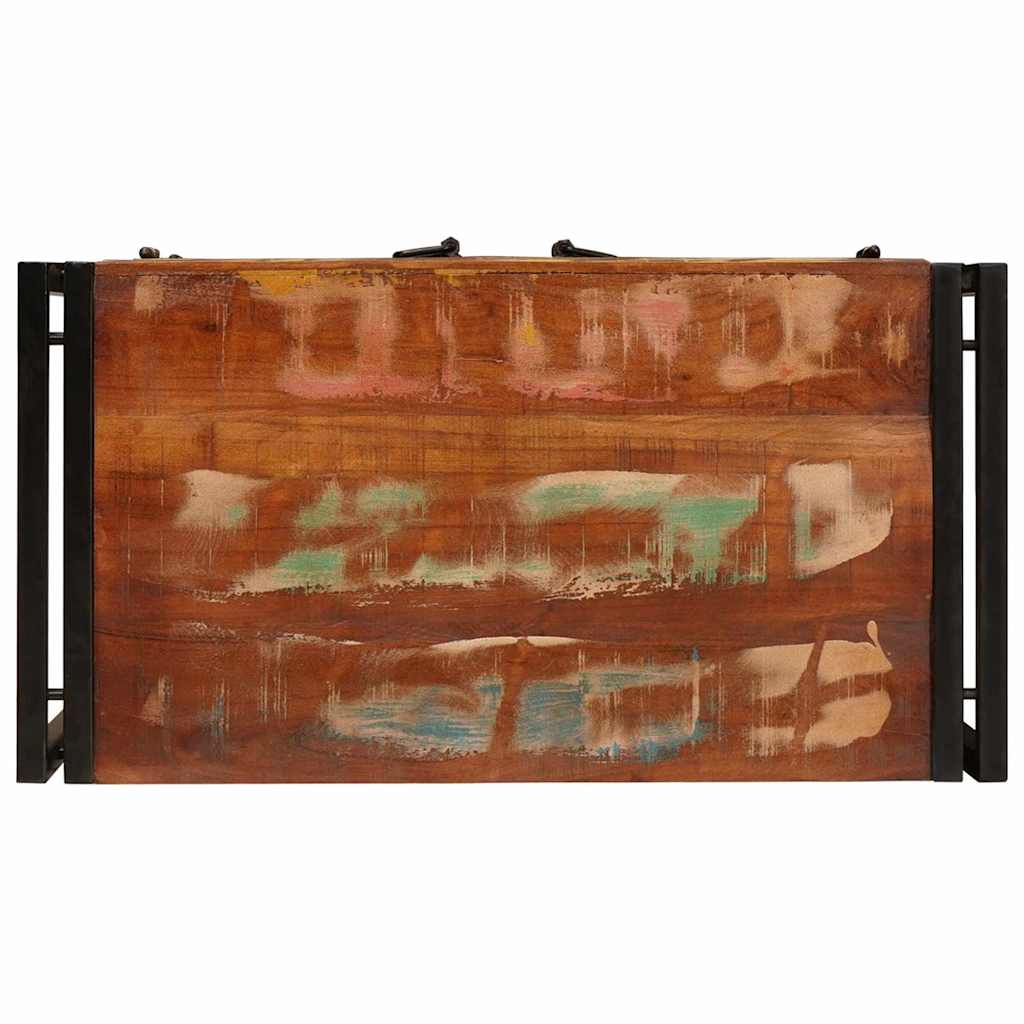 Cabinet de chevet Multicolore Bois massif recyclé