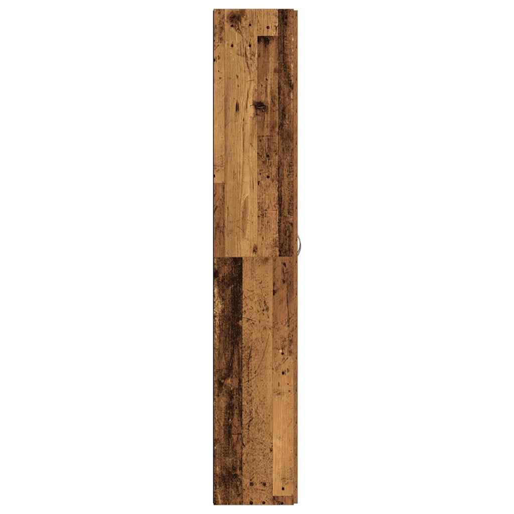 Buffet haut vieux bois 60x32x190 cm bois d'ingénierie - XIOS