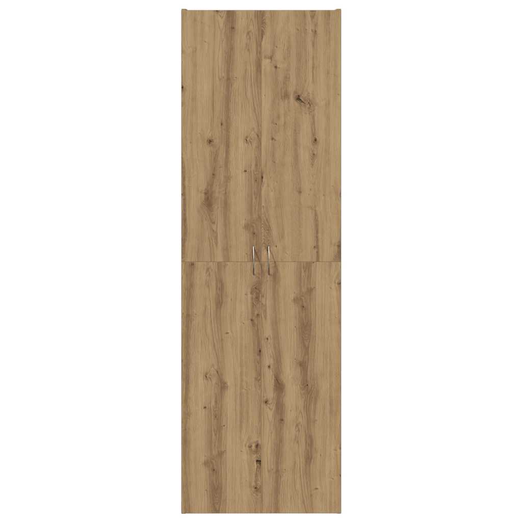 Buffet haut chêne artisanal 60x32x190 cm bois d'ingénierie - XIOS