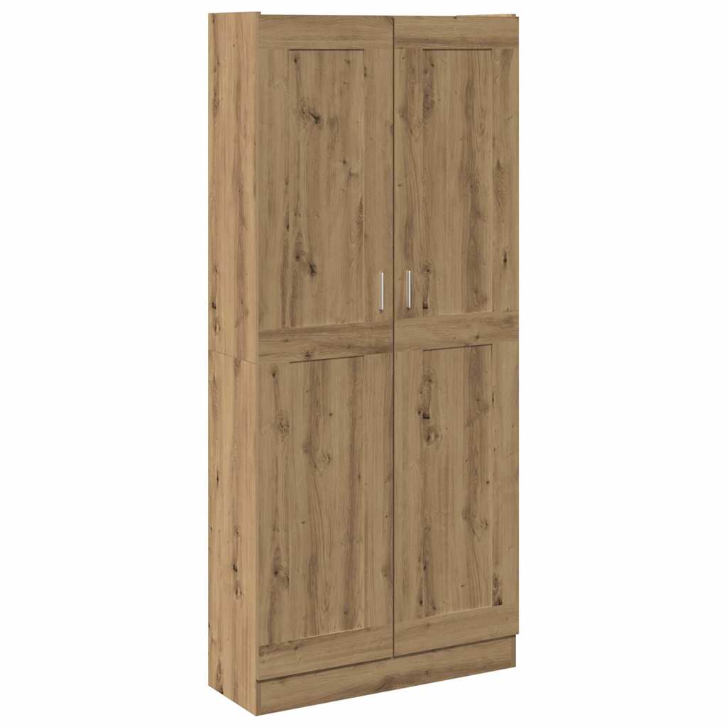 Buffet haut chêne artisanal 82,5x30,5x185 cm bois d'ingénierie - XIOS