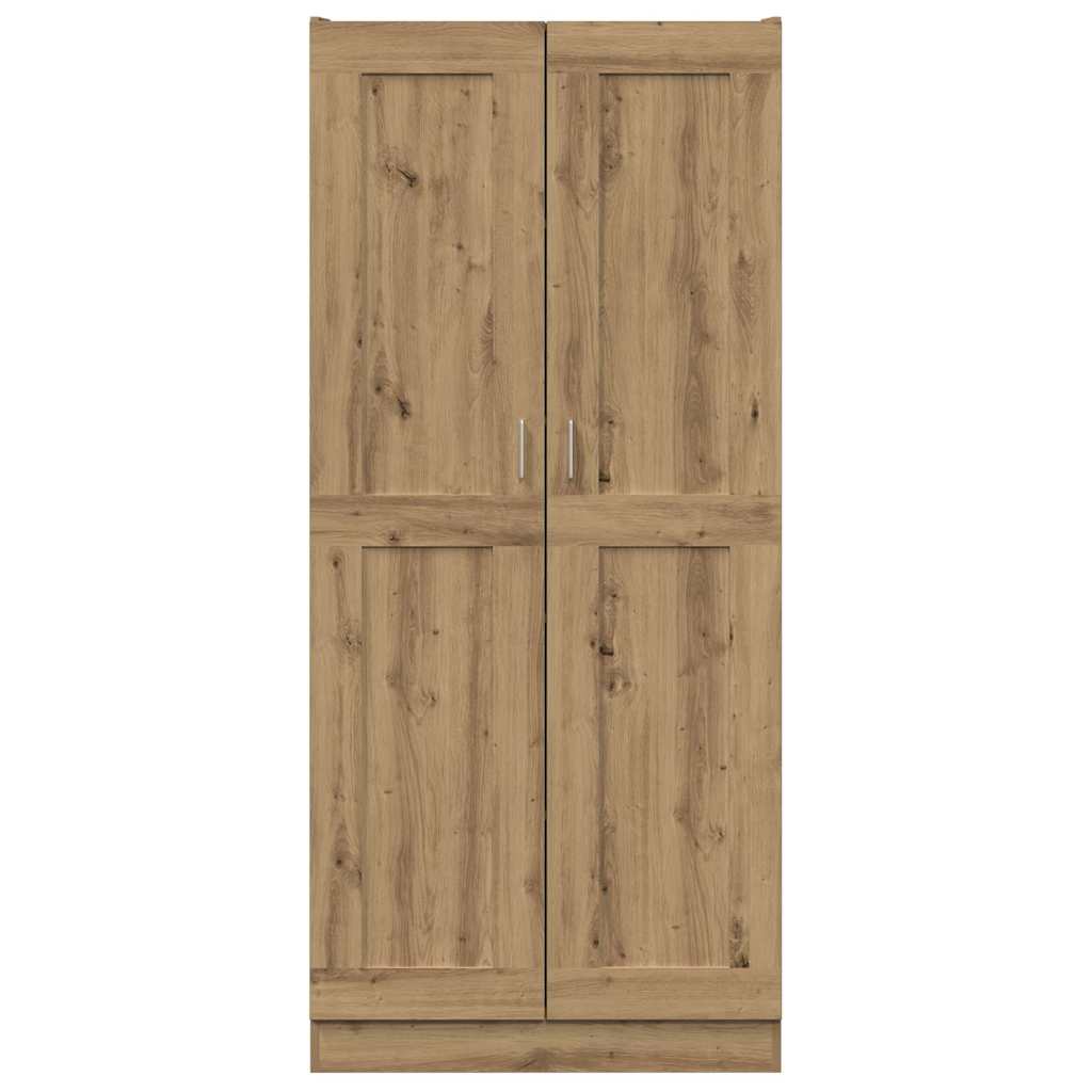 Buffet haut chêne artisanal 82,5x30,5x185 cm bois d'ingénierie - XIOS
