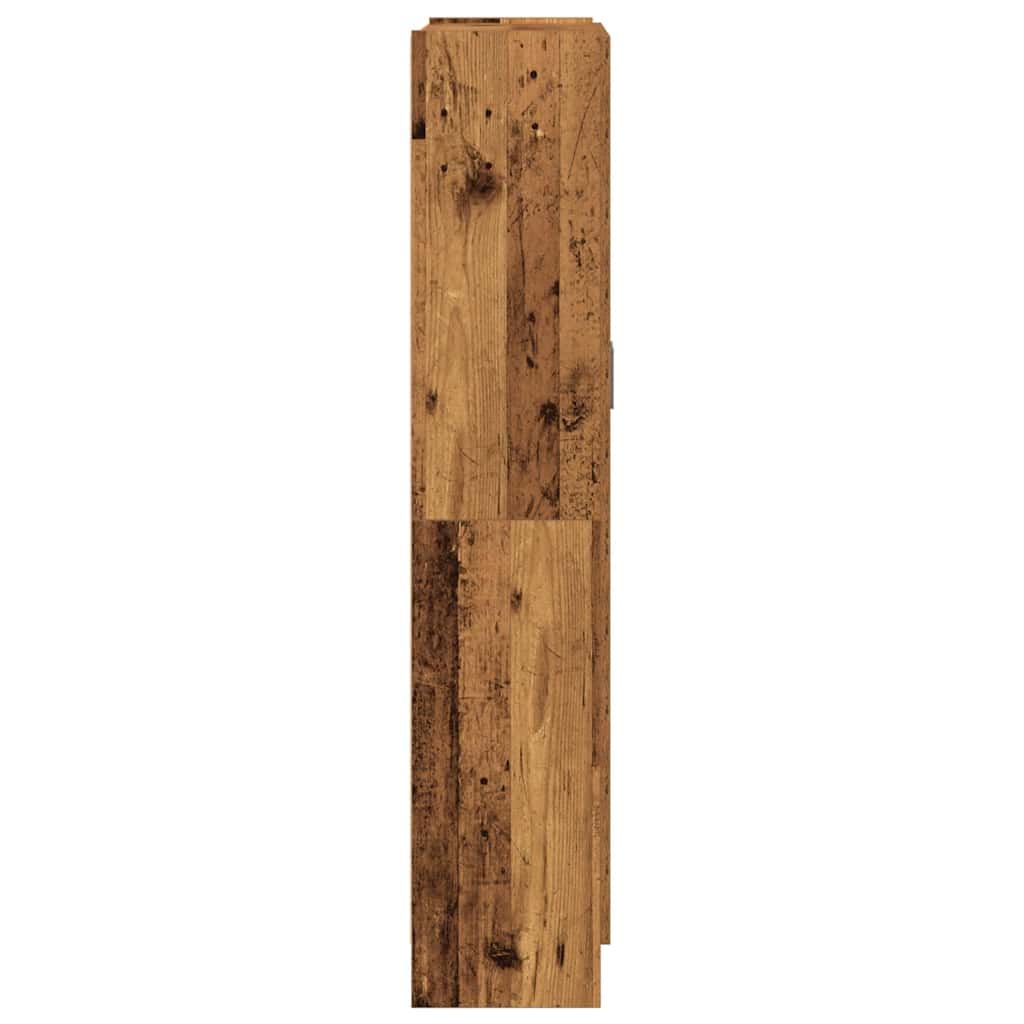 Buffet haut vieux bois 82,5x30,5x150 cm bois d'ingénierie - XIOS
