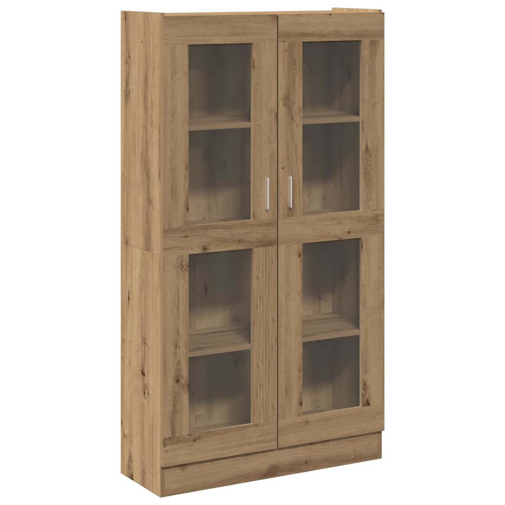 Buffet haut chêne artisanal 82,5x30,5x150 cm bois d'ingénierie - XIOS