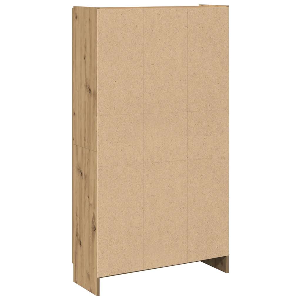 Buffet haut chêne artisanal 82,5x30,5x150 cm bois d'ingénierie - XIOS