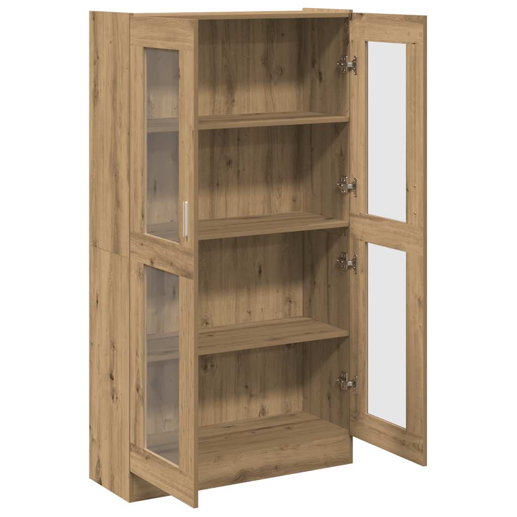 Buffet haut chêne artisanal 82,5x30,5x150 cm bois d'ingénierie - XIOS