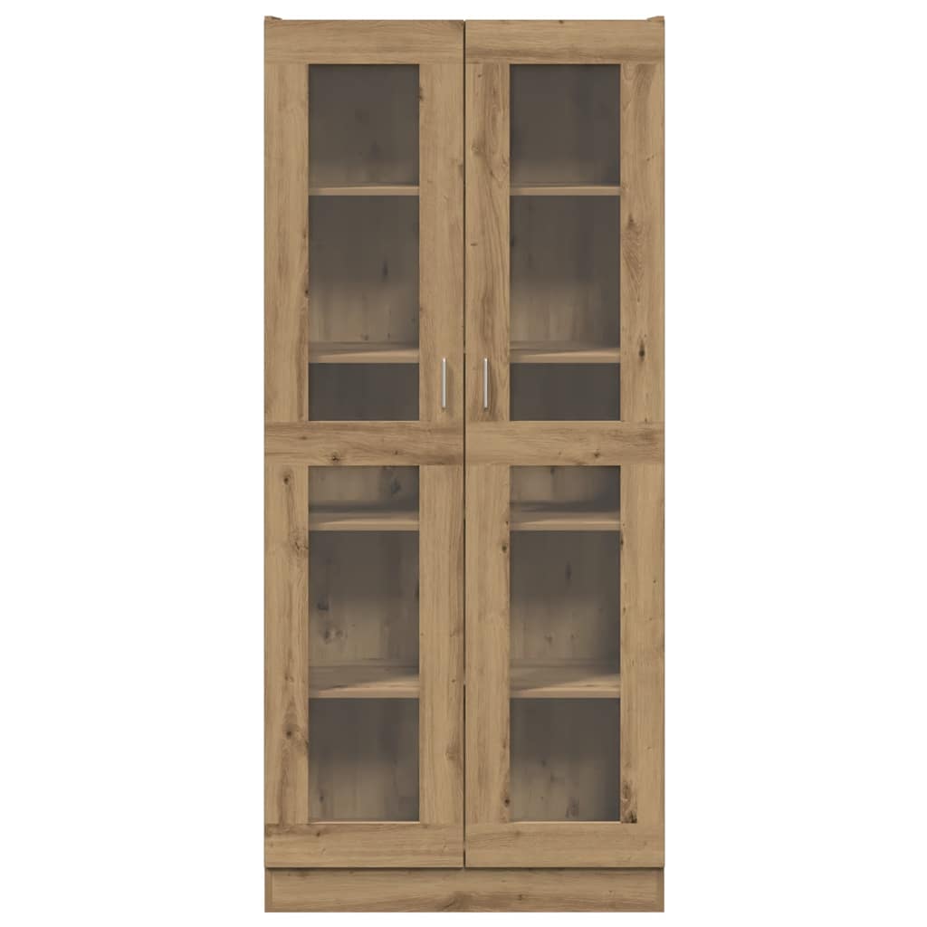 Buffet haut chêne artisanal 82,5x30,5x185 cm bois d'ingénierie - XIOS
