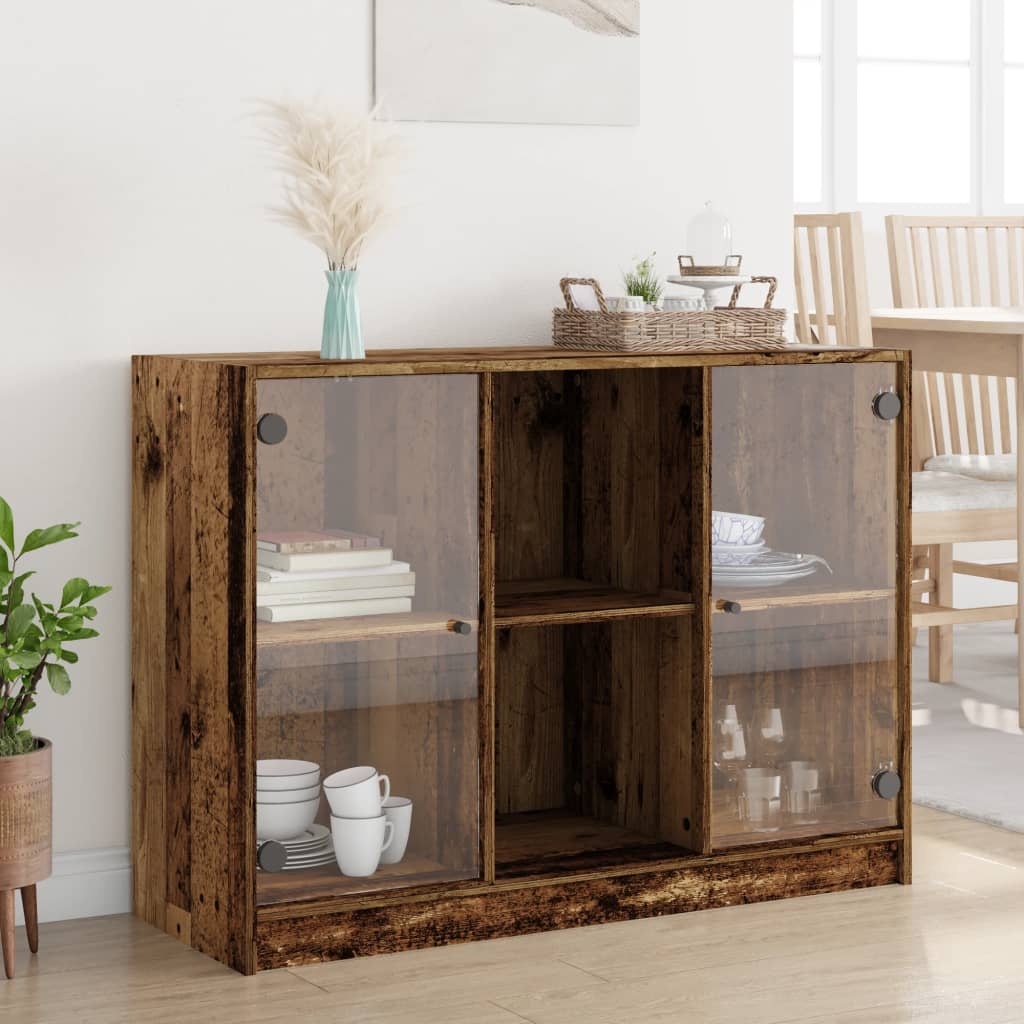 Buffet vieux bois 102x37x75,5 cm bois d'ingénierie - XIOS