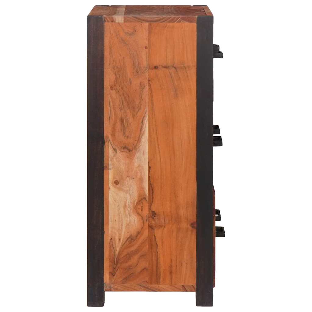 Buffet 3 pcs Marron 110 x 30 x 75 cm Bois d'Acacia Massif - XIOS