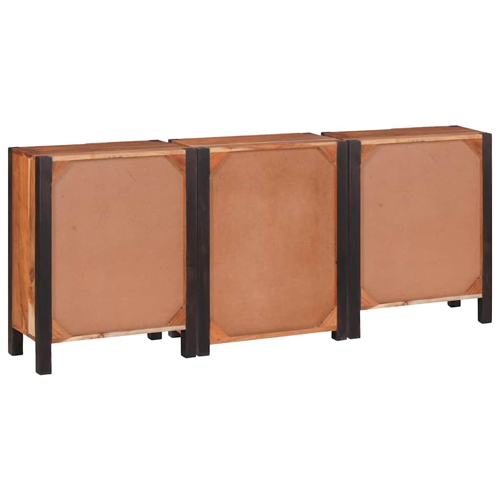 Buffet 3 pcs Marron 55 x 30 x 75 cm Bois d'acacia massif - XIOS