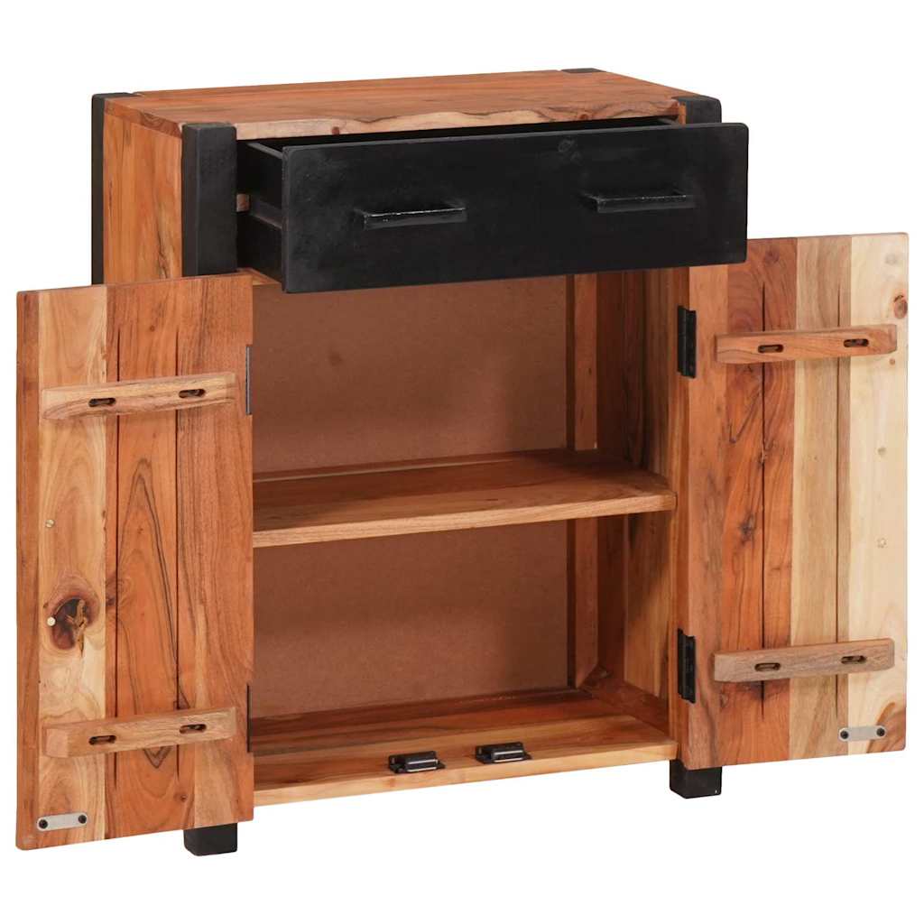 Buffet 2 pcs Marron 110 x 30 x 75 cm Bois d'Acacia Massif - XIOS