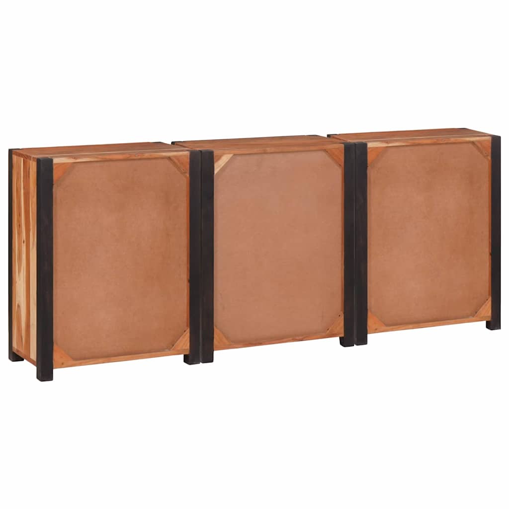Buffet 3 pcs Marron 165 x 30 x 75 cm Bois d'Acacia Massif - XIOS