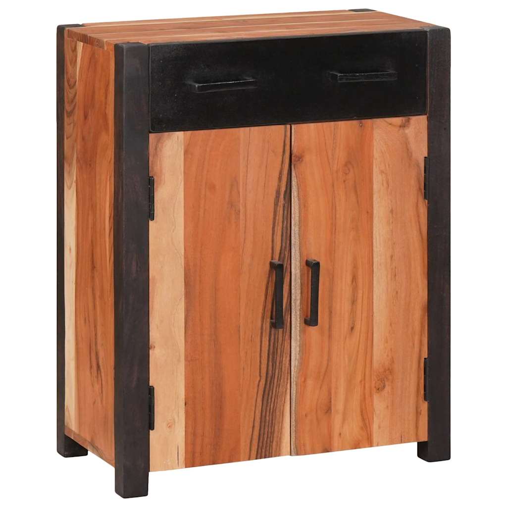Buffet avec tiroir Marron 55 x 30 x 75 cm Bois d'Acacia Massif