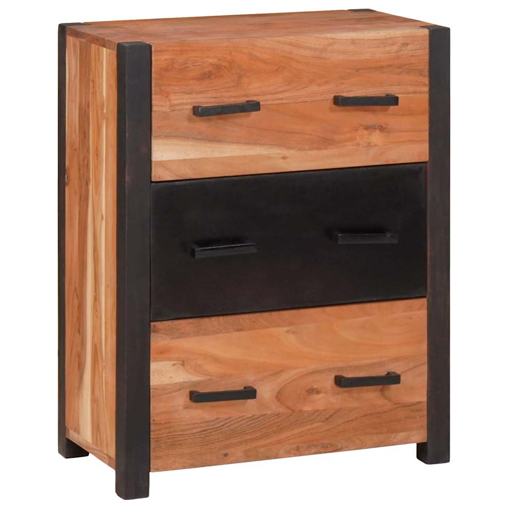 Buffet avec tiroir Marron 55 x 30 x 75 cm Bois d'Acacia Massif - XIOS