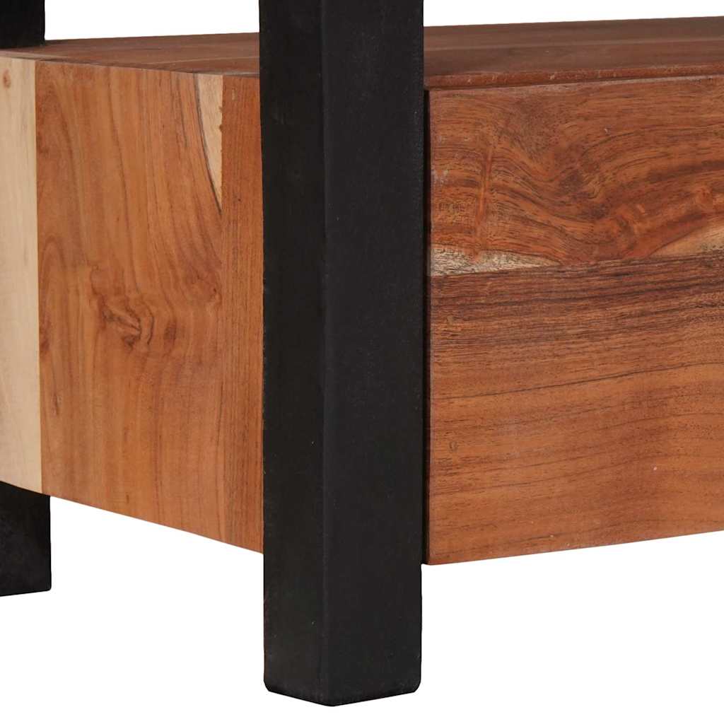 Meuble TV Marron 110 x 30 x 40 cm Bois d'acacia massif - XIOS