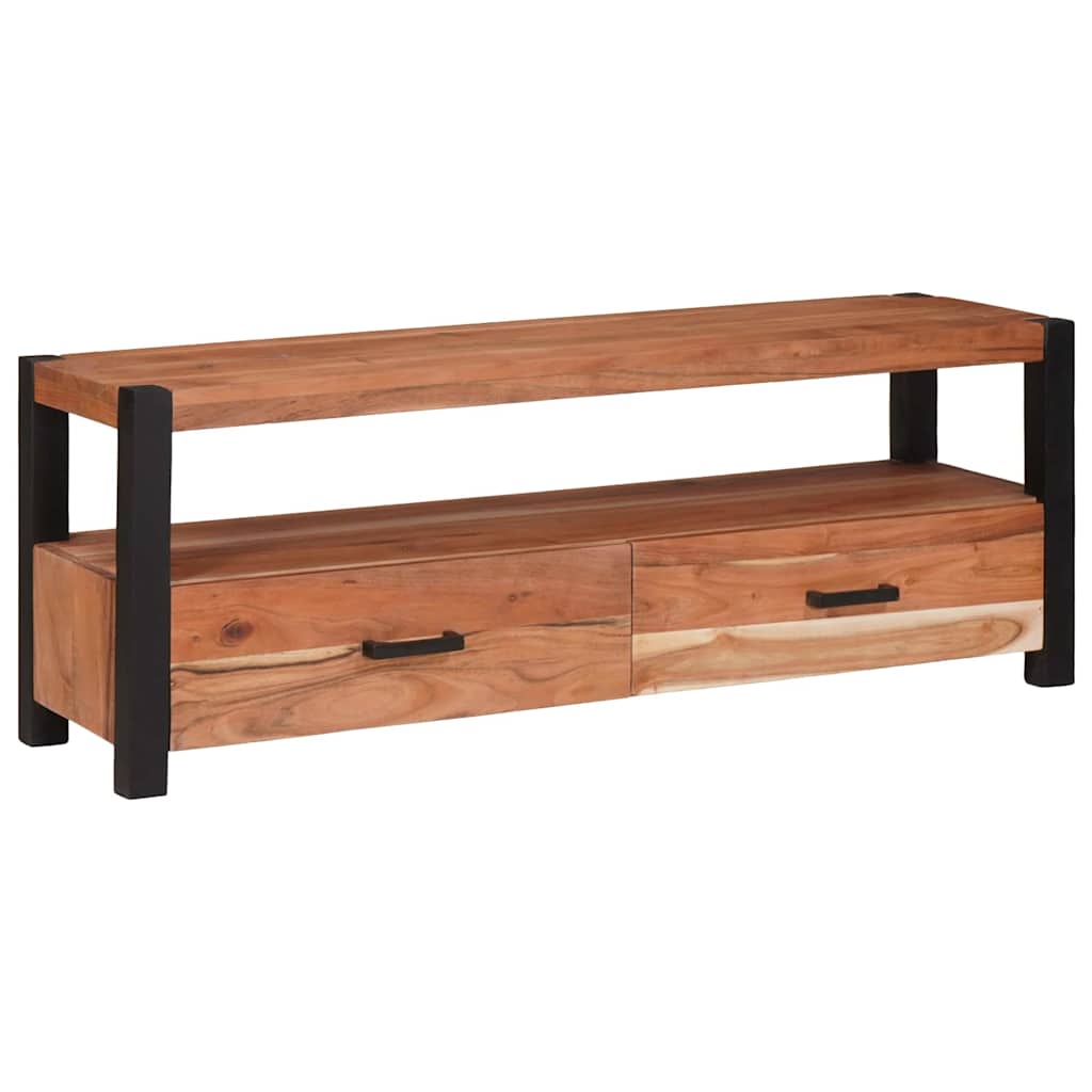 Meuble TV Marron 110 x 30 x 40 cm Bois d'acacia massif - XIOS