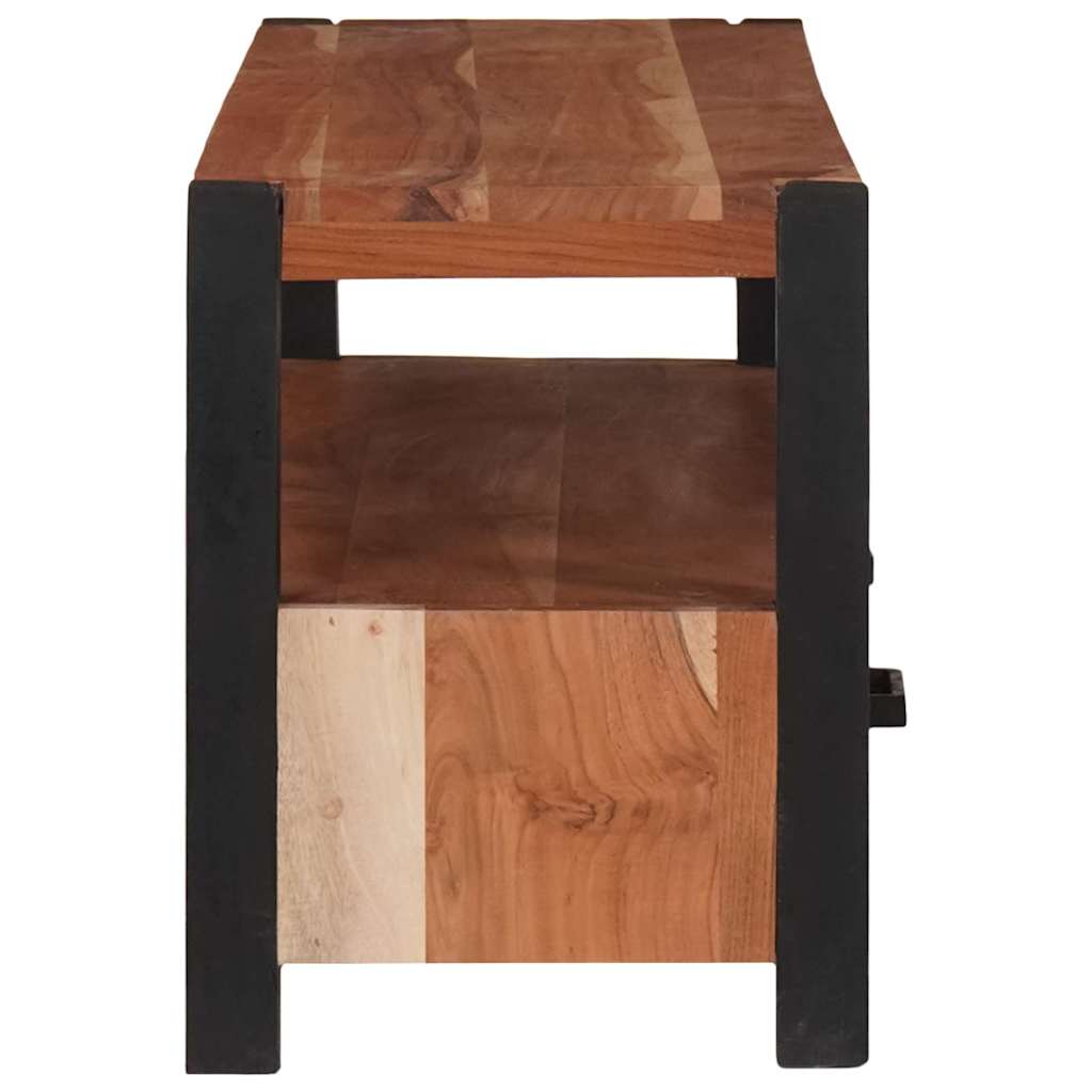 Meuble TV Marron 110 x 30 x 40 cm Bois d'acacia massif - XIOS