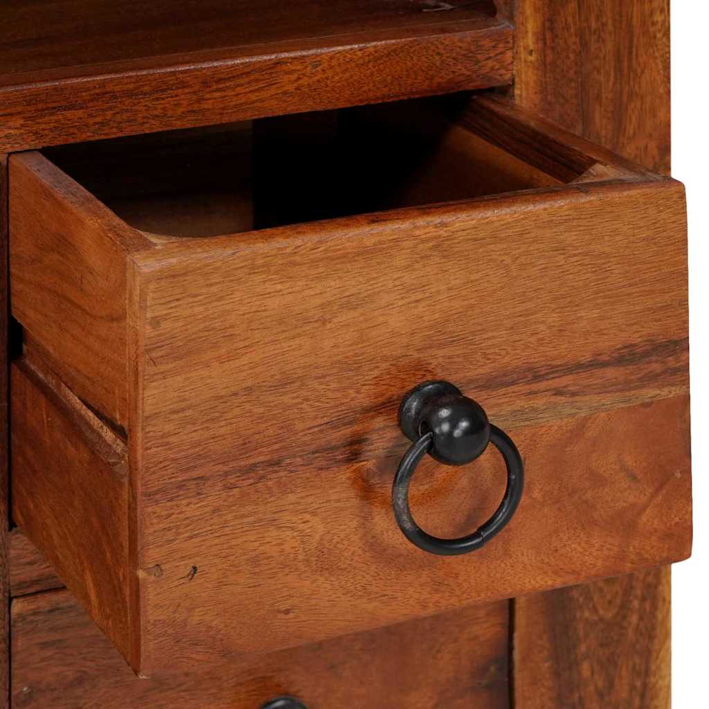 Buffet avec tiroir Marron 80 x 30 x 55 cm Bois d'acacia massif - XIOS