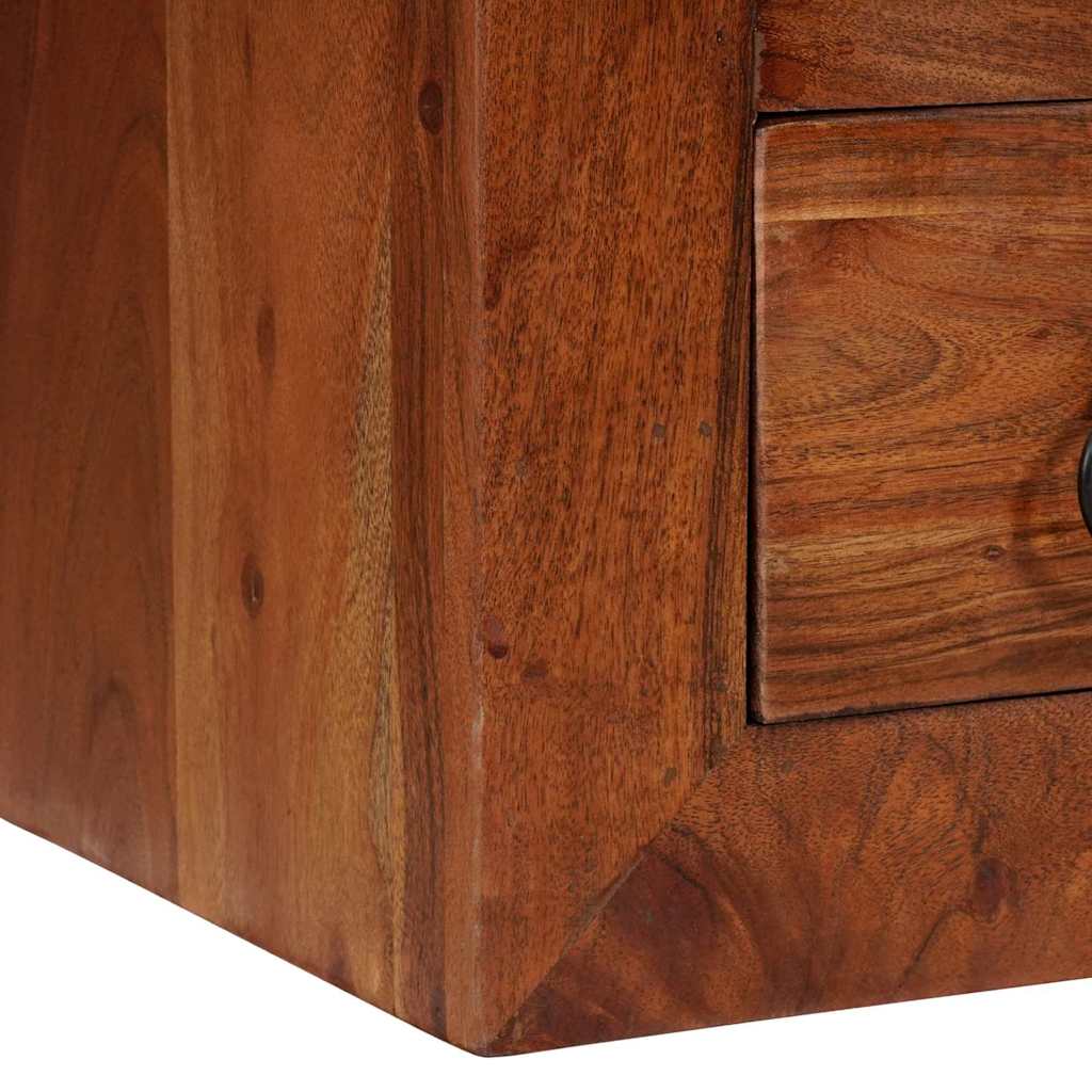 Buffet avec tiroir Marron 80 x 30 x 55 cm Bois d'acacia massif - XIOS