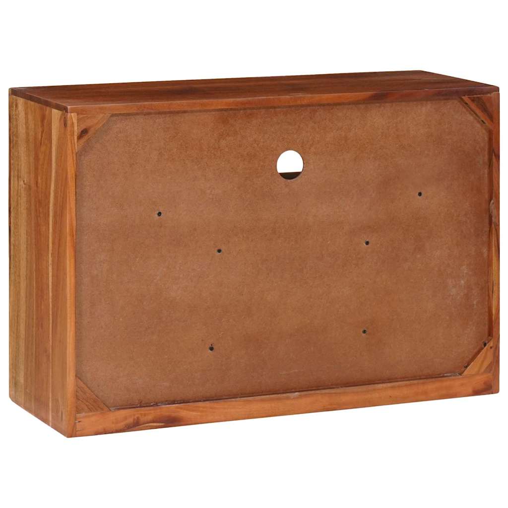 Buffet avec tiroir Marron 80 x 30 x 55 cm Bois d'acacia massif - XIOS