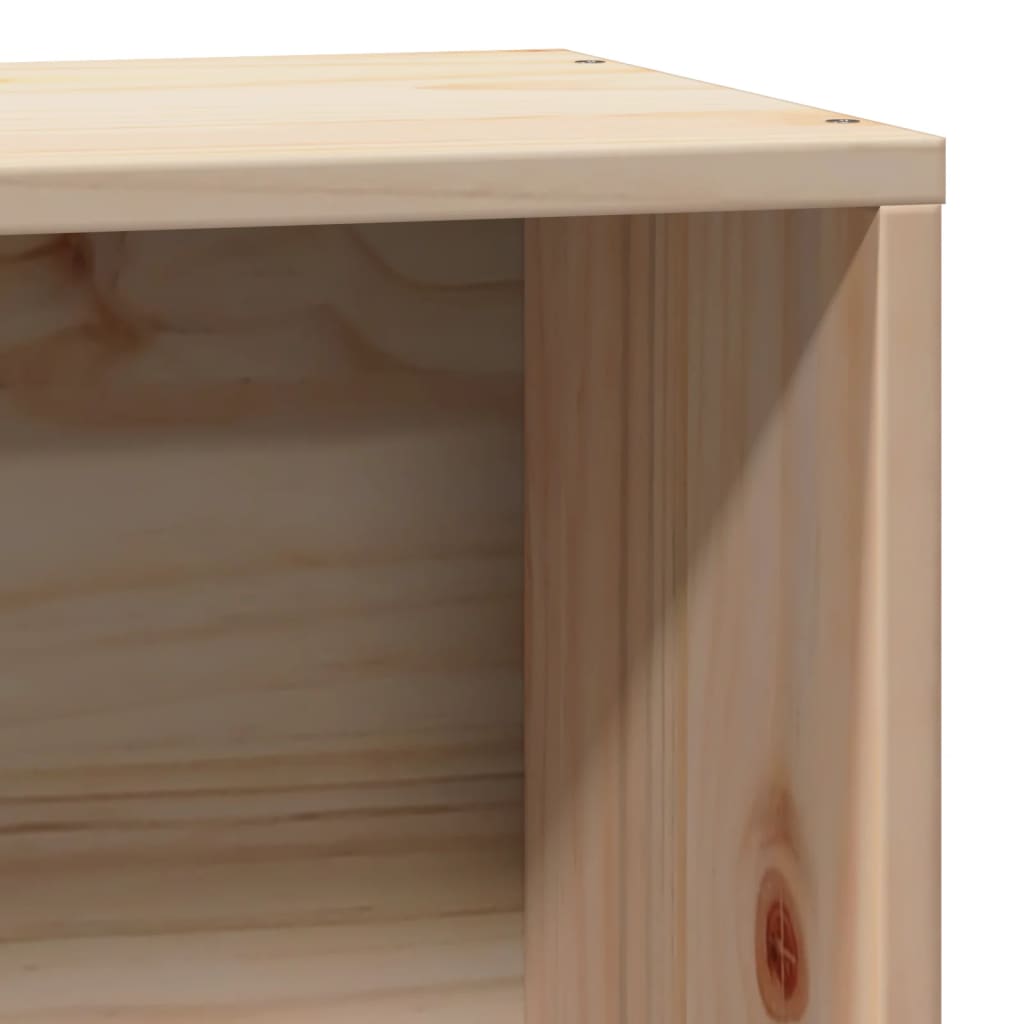 Lit bibliothèque sans matelas 75x190 cm bois de pin massif - XIOS