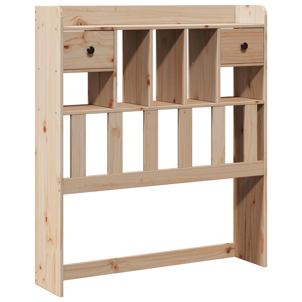Lit bibliothèque sans matelas 75x190 cm bois de pin massif - XIOS