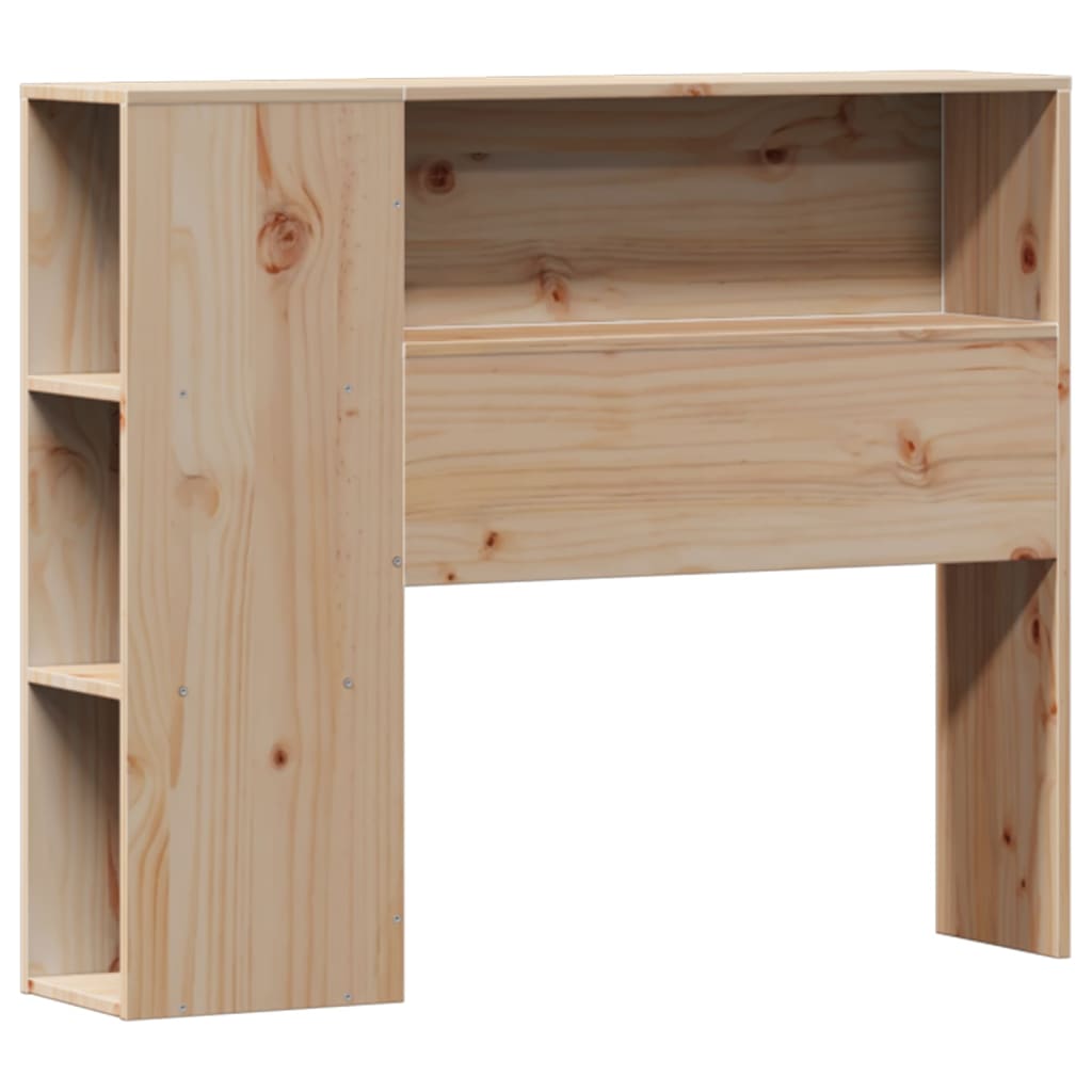Lit bibliothèque sans matelas 90x190 cm bois de pin massif - XIOS