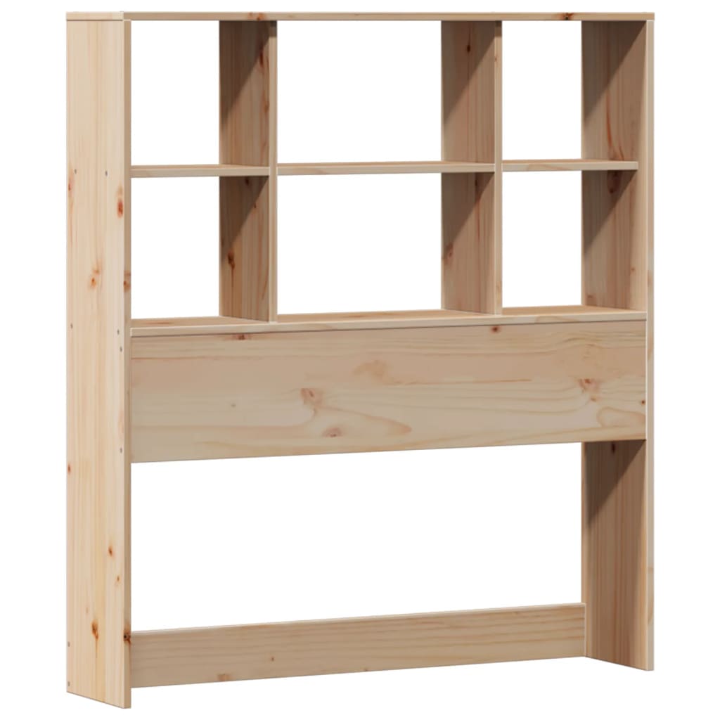 Lit bibliothèque sans matelas 90x190 cm bois de pin massif - XIOS