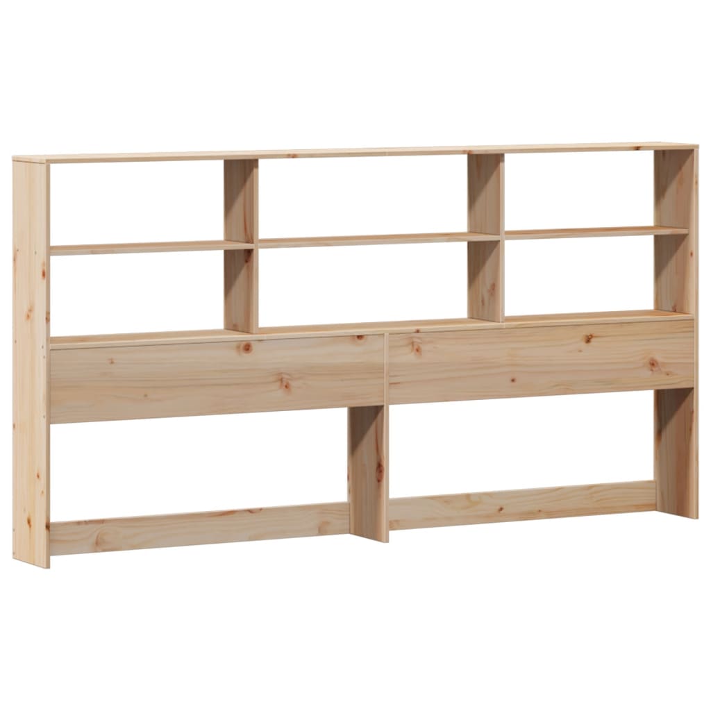 Lit bibliothèque sans matelas 180x200 cm bois massif de pin - XIOS