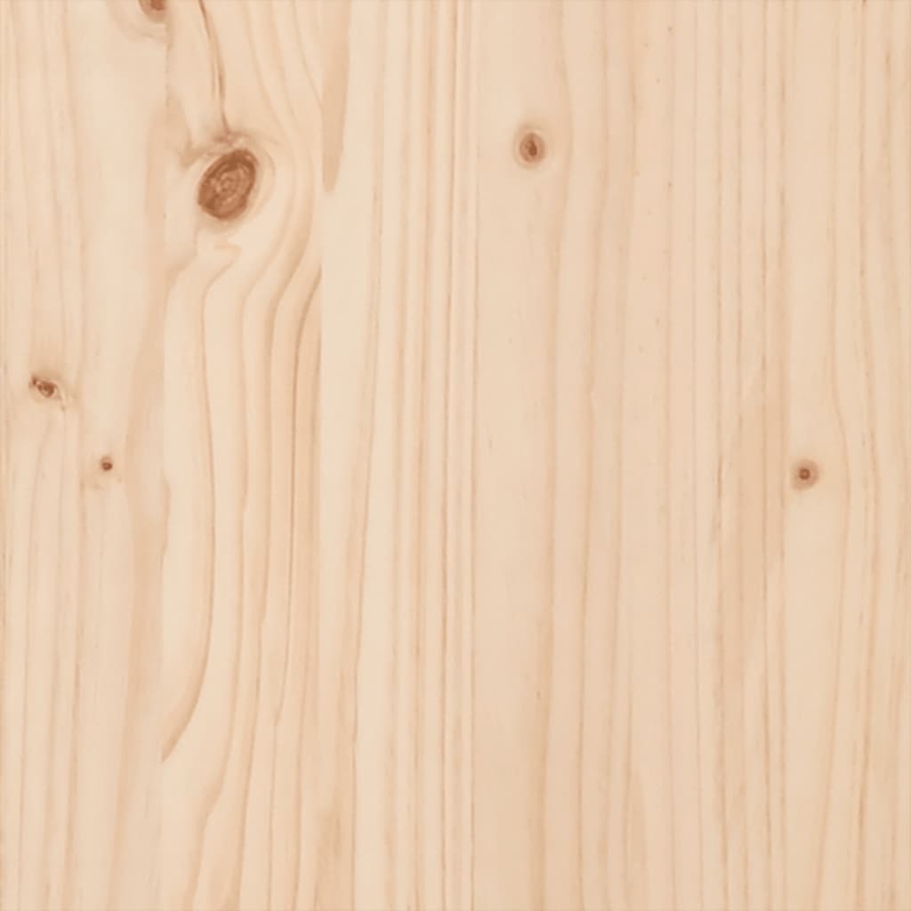Lit bibliothèque sans matelas 135x190 cm bois de pin massif - XIOS