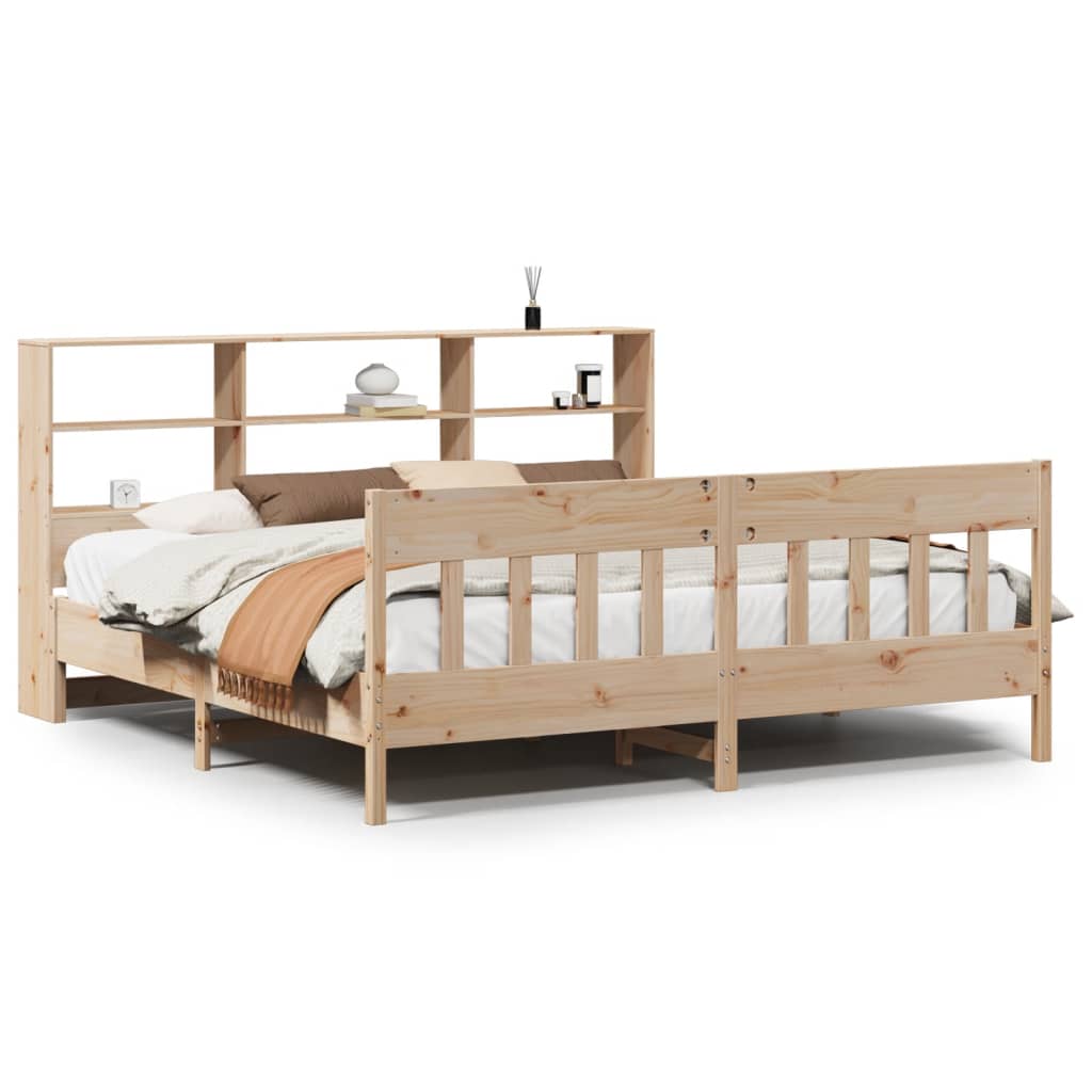 Cadre de lit sans matelas 180x200 cm bois massif de pin - XIOS