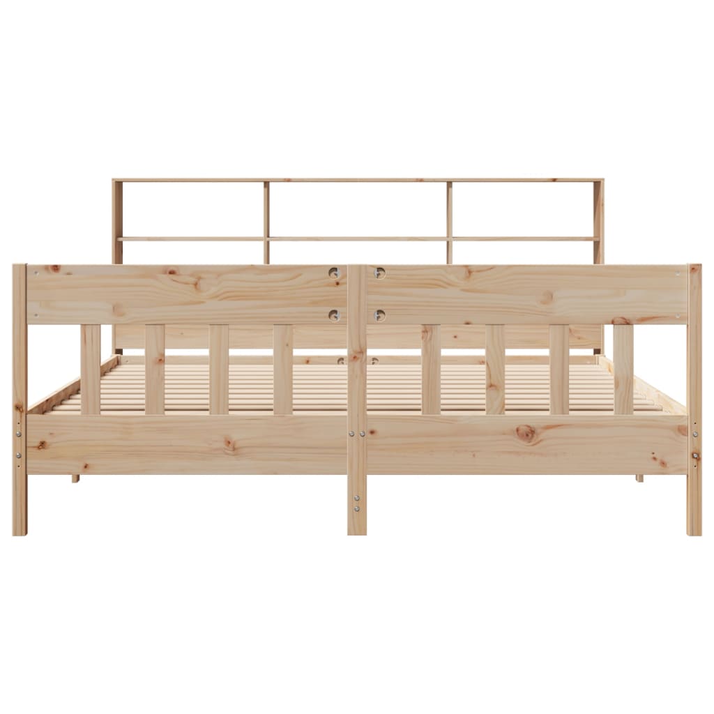 Cadre de lit sans matelas 180x200 cm bois massif de pin - XIOS