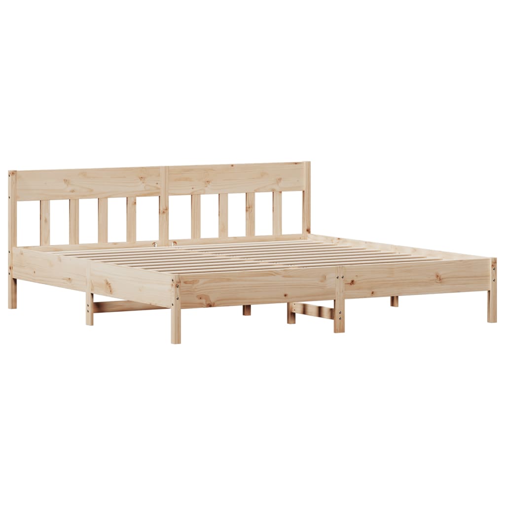 Cadre de lit sans matelas 180x200 cm bois massif de pin - XIOS