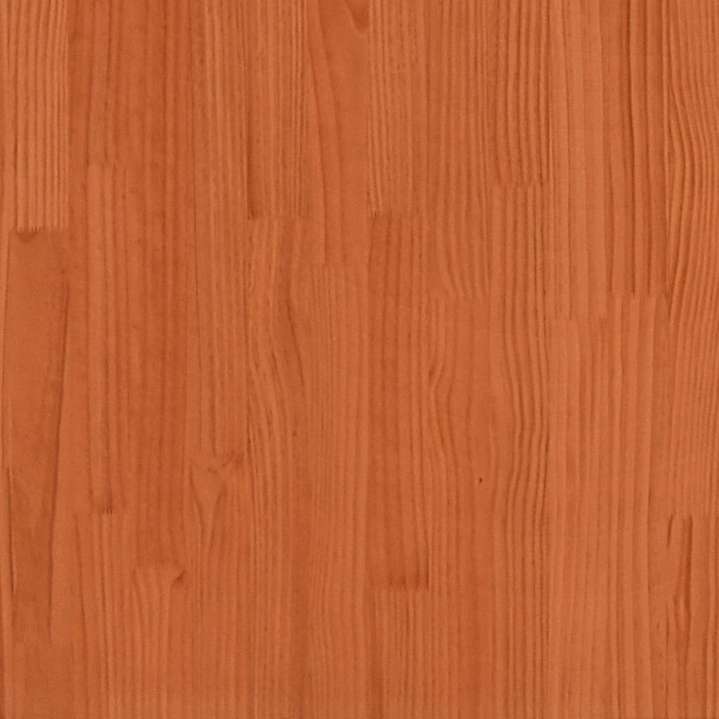 Cadre de lit sans matelas cire marron 180x200cm bois pin massif - XIOS