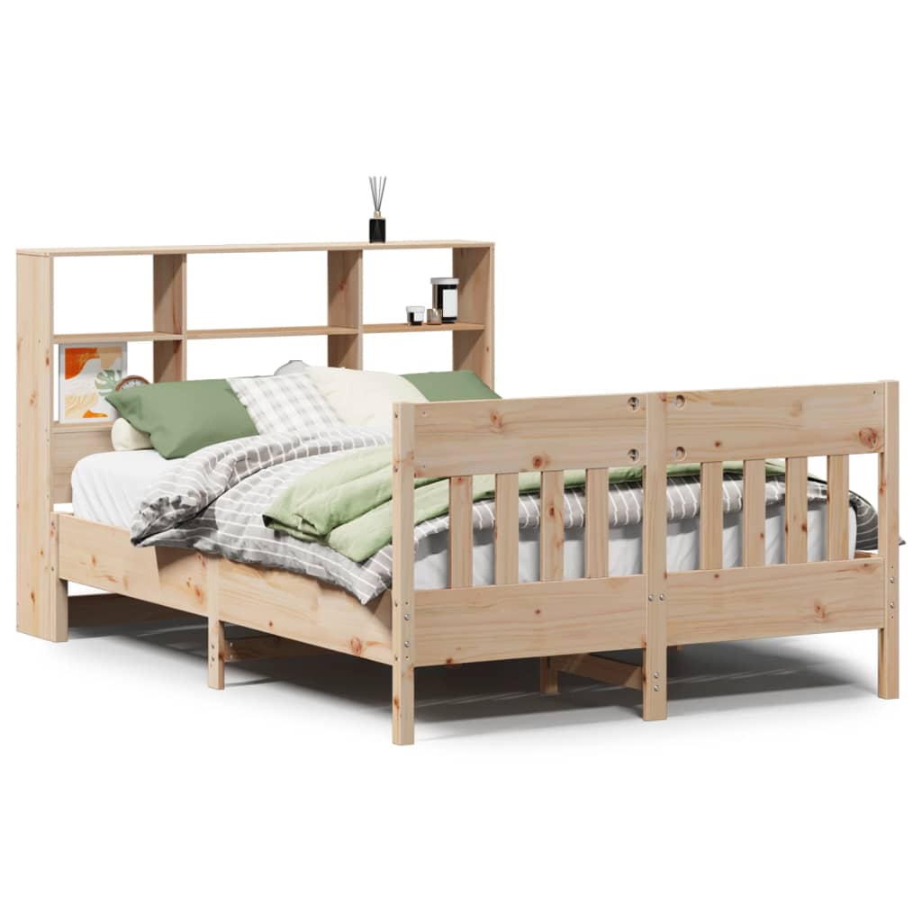 Cadre de lit sans matelas 140x200 cm bois massif de pin - XIOS
