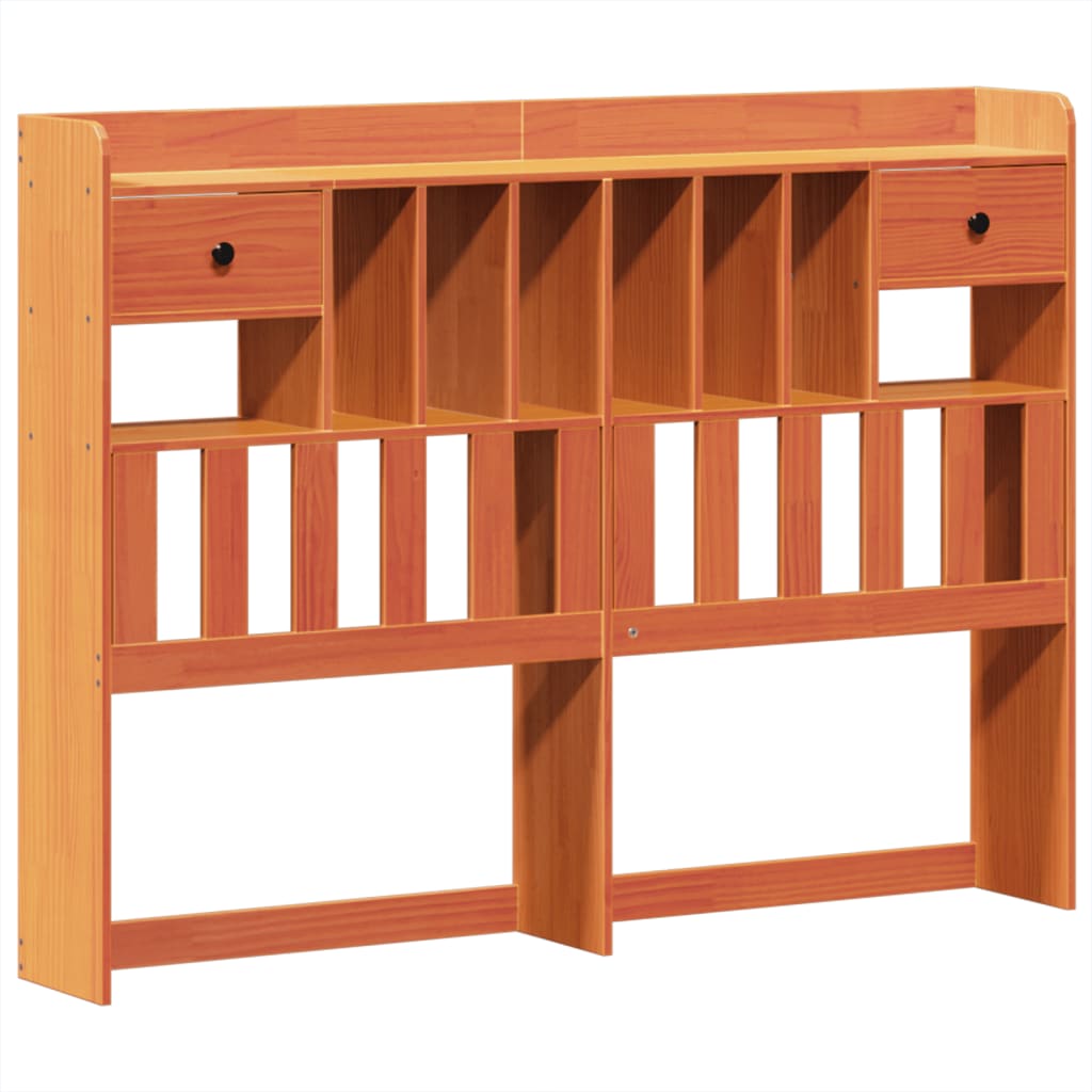 Cadre de lit sans matelas cire marron 150x200cm bois pin massif - XIOS