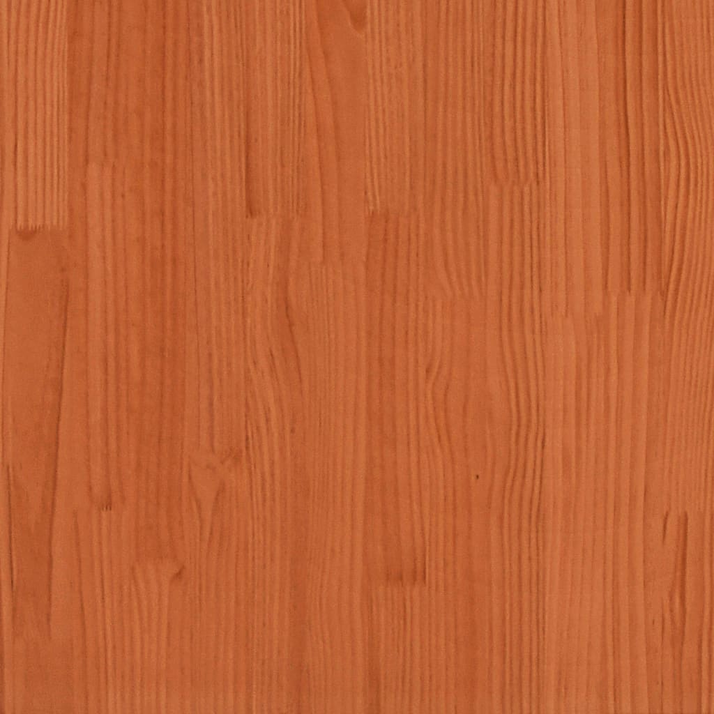 Cadre de lit sans matelas cire marron 150x200cm bois pin massif - XIOS