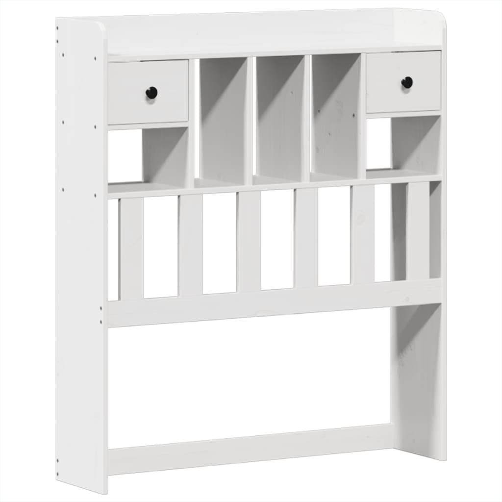 Cadre de lit sans matelas blanc 75x190 cm bois de pin massif - XIOS