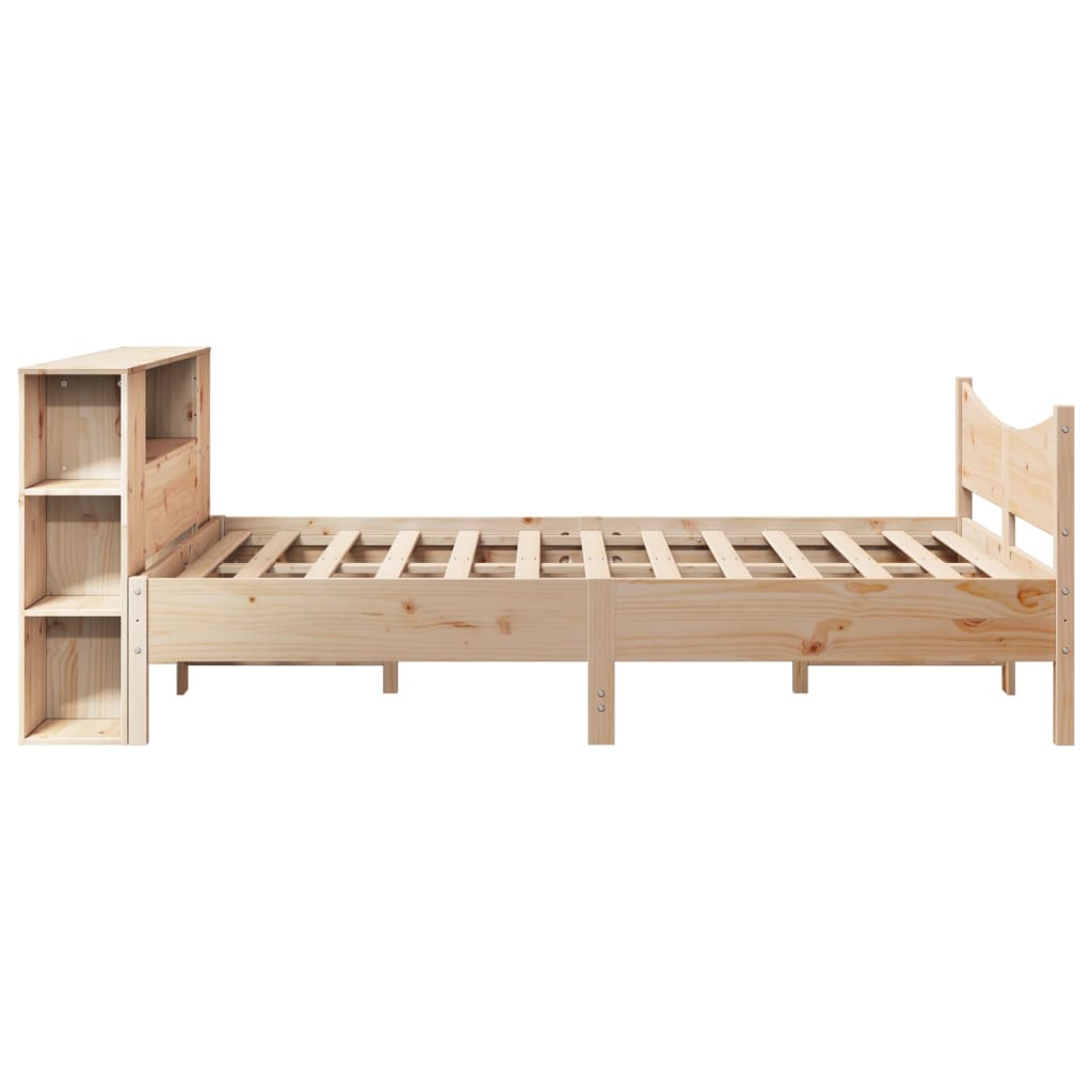 Cadre de lit sans matelas 135x190 cm bois de pin massif - XIOS