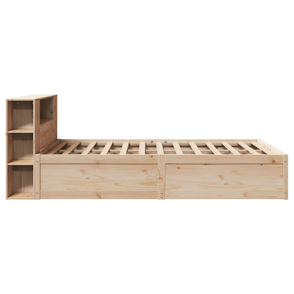 Cadre de lit sans matelas 135x190 cm bois de pin massif - XIOS