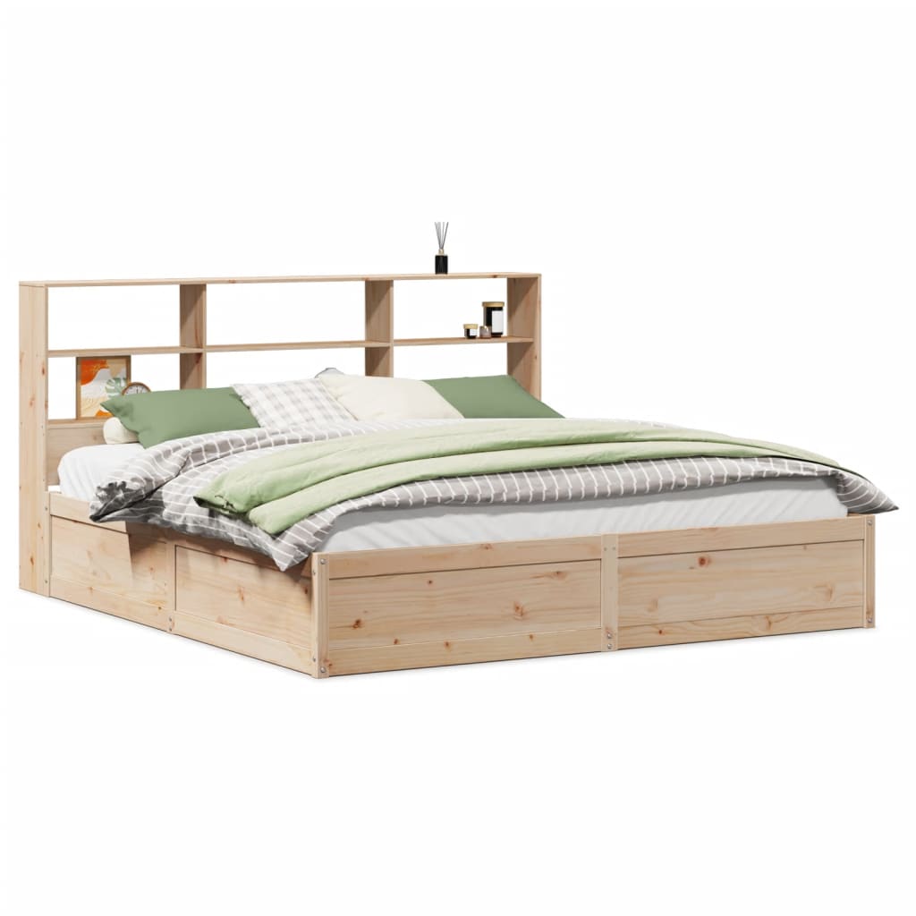 Cadre de lit sans matelas 180x200 cm bois massif de pin - XIOS