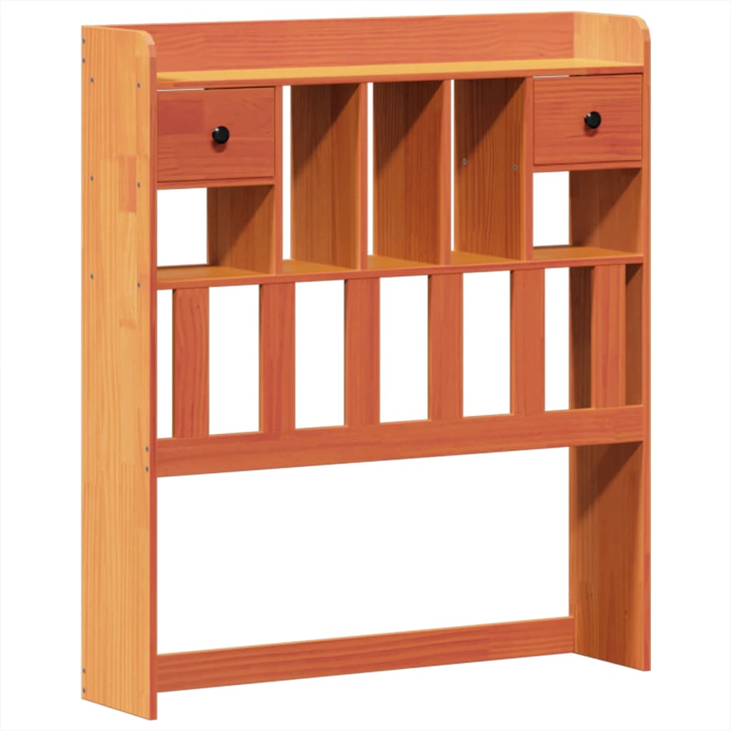 Cadre de lit sans matelas cire marron 100x200cm bois pin massif - XIOS
