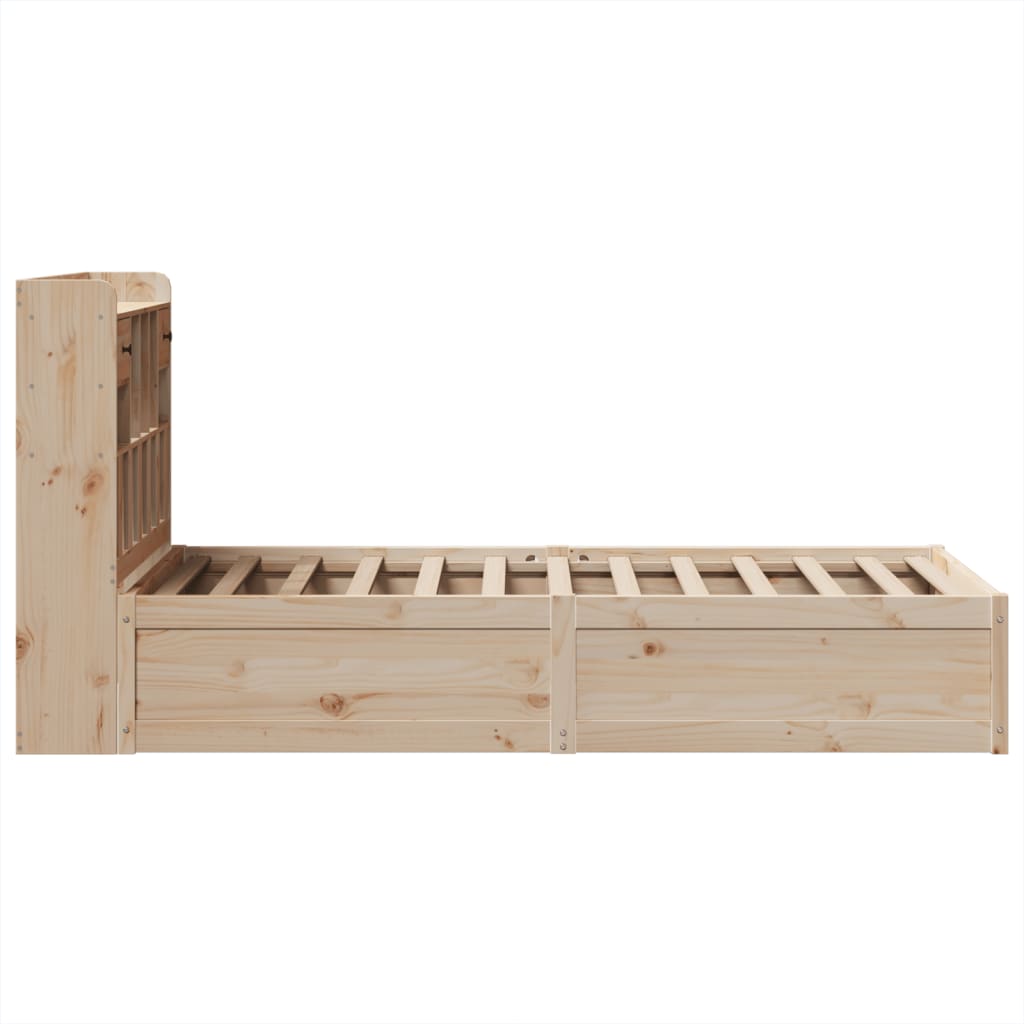 Cadre de lit sans matelas 75x190 cm bois de pin massif - XIOS