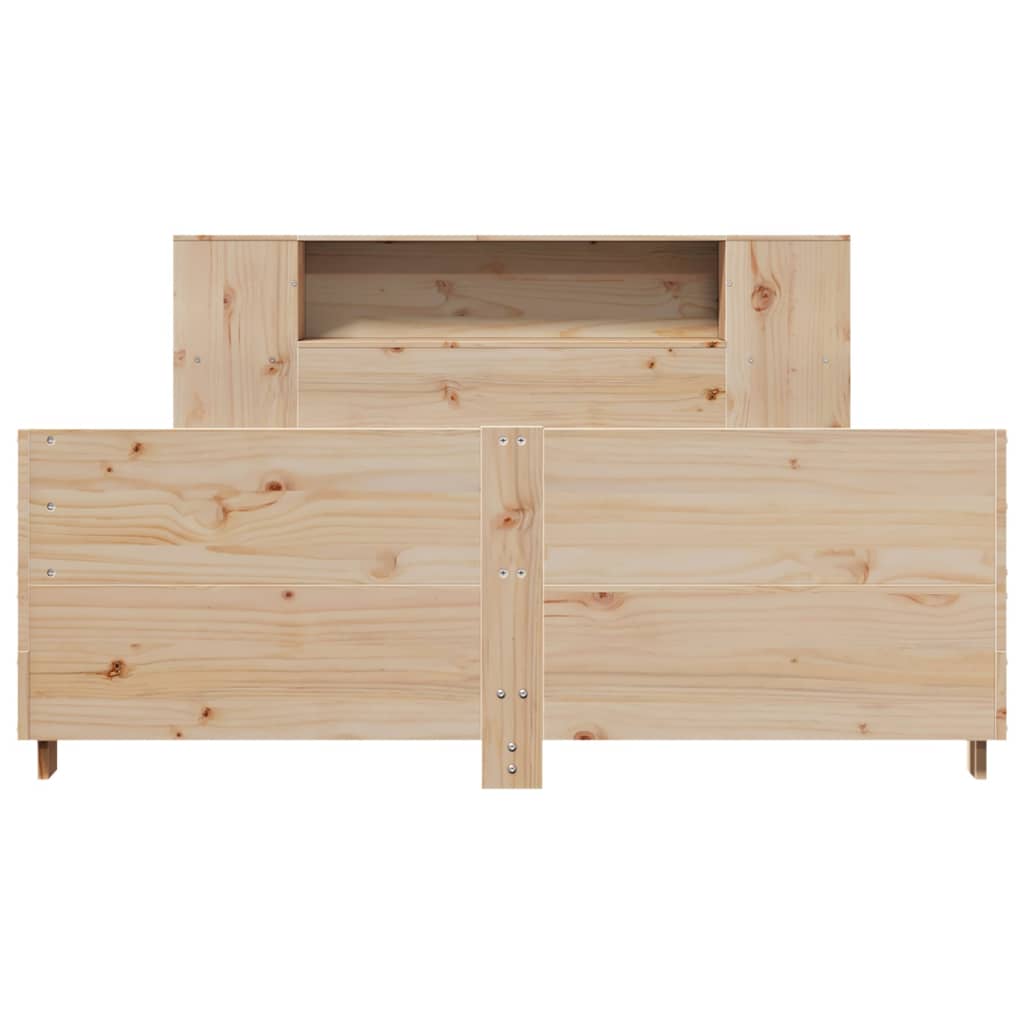 Cadre de lit sans matelas 140x190 cm bois de pin massif - XIOS