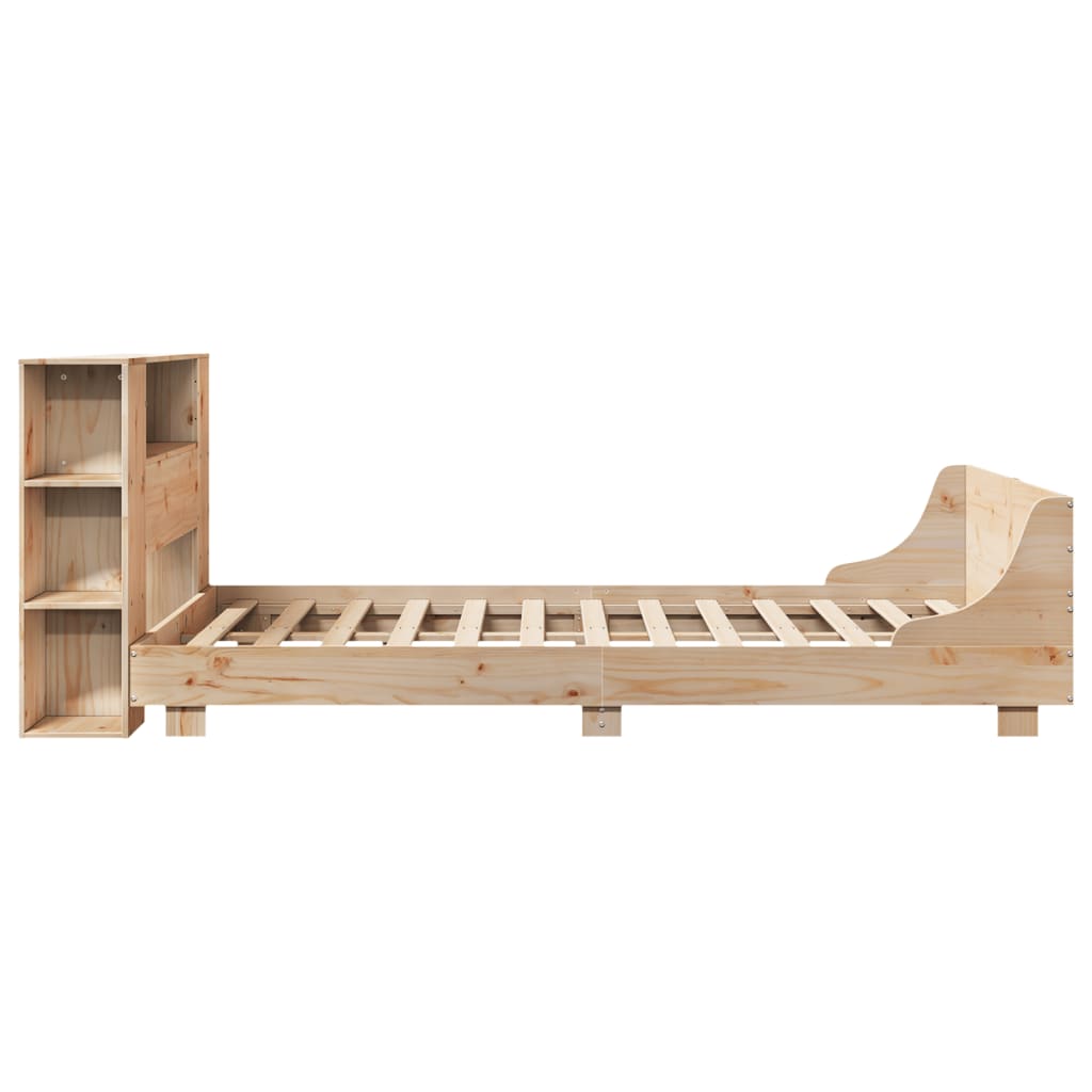 Cadre de lit sans matelas 140x190 cm bois de pin massif - XIOS