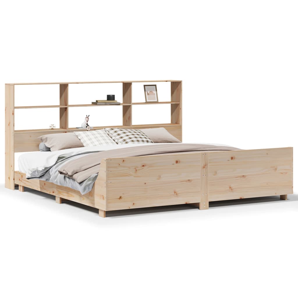 Cadre de lit sans matelas 180x200 cm bois massif de pin - XIOS
