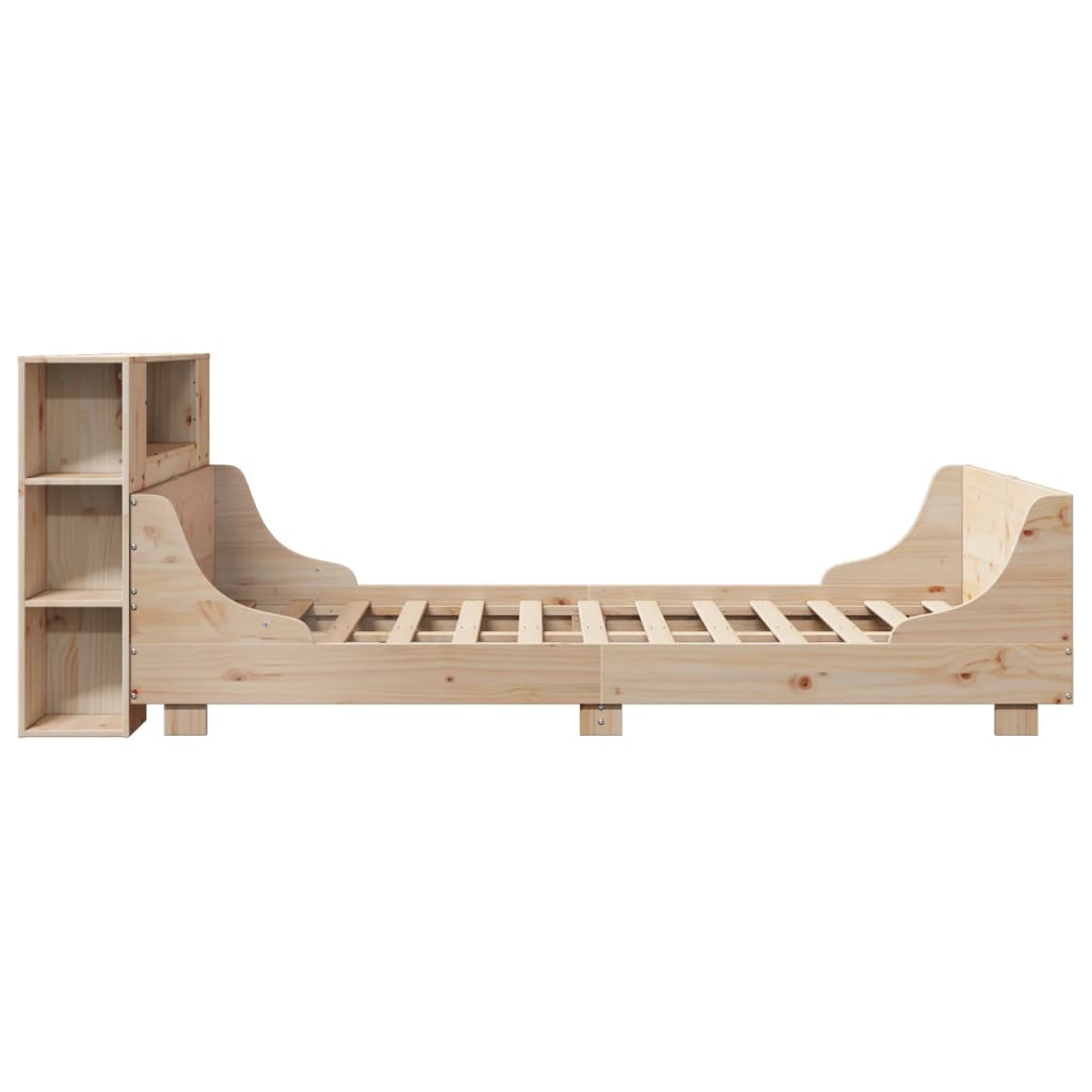 Cadre de lit sans matelas 140x200 cm bois massif de pin - XIOS