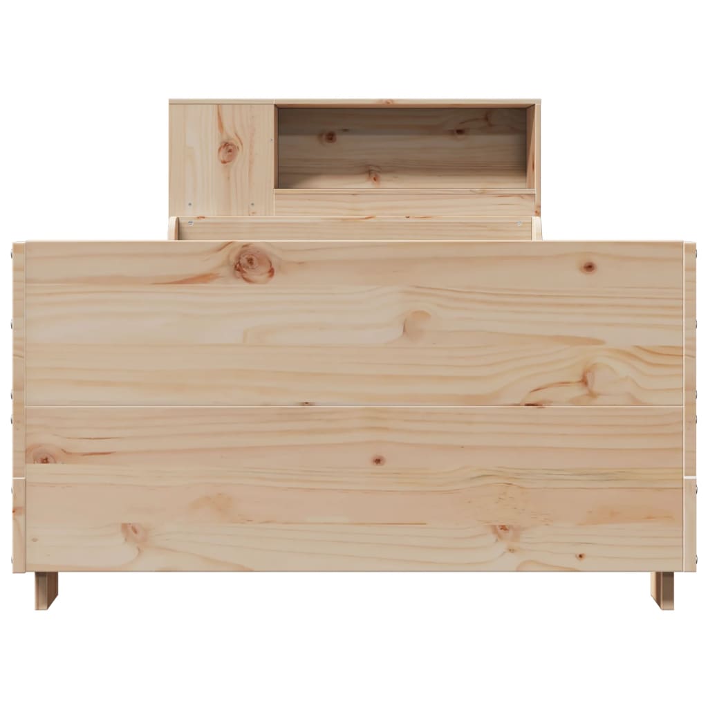 Cadre de lit sans matelas 75x190 cm bois de pin massif