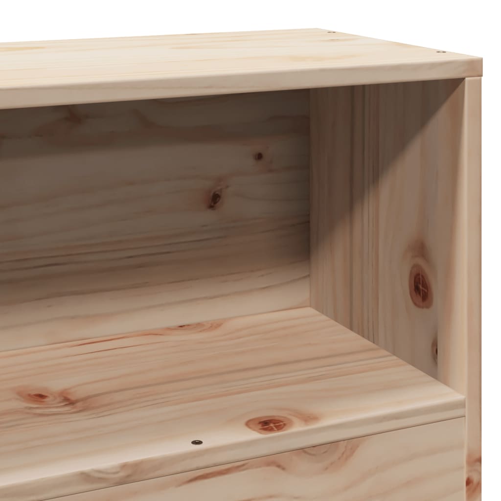 Cadre de lit sans matelas 75x190 cm bois de pin massif