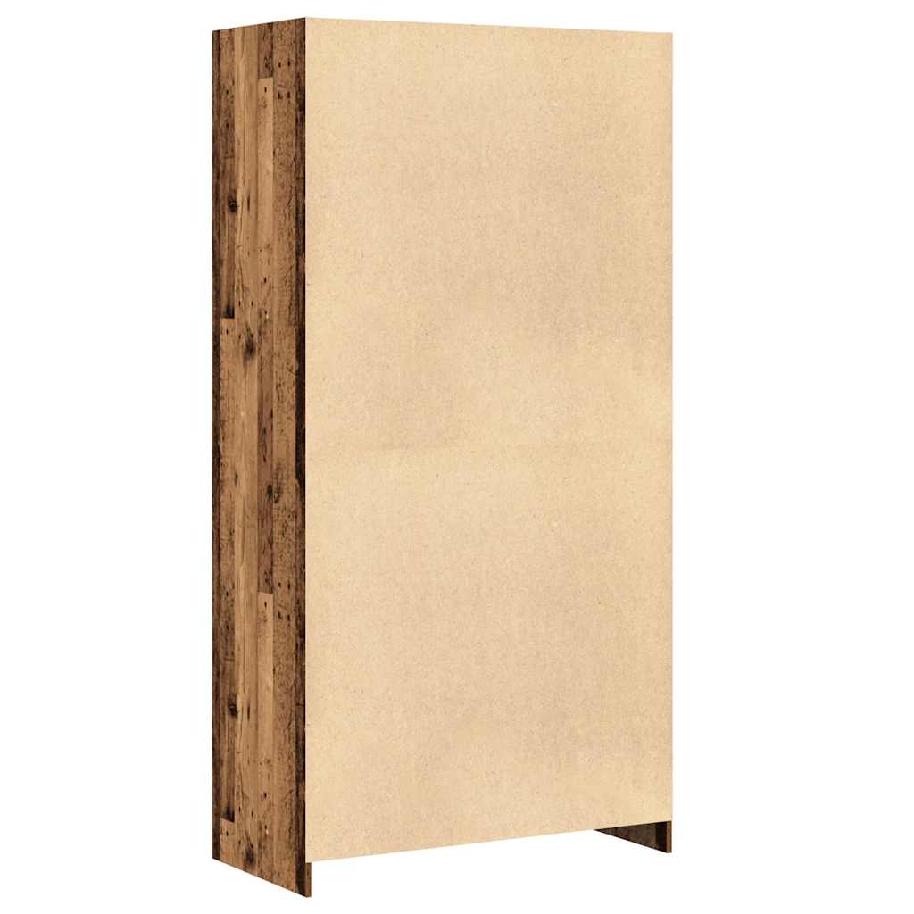 Garde-robe vieux bois 100x50x200 cm bois d'ingénierie - XIOS